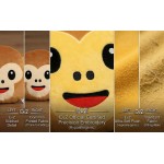 EvZ Official Certified Monkey Emoji Pillow - 32cm Large Soft Plush See-No-Evil Ape Emoticon Cushion - Cute Animal Decorative Stuffed Toy for Kids, Jungle Theme Decor & Funny Gift (Brown) EvZ Official Certified Monkey Emoji Pillow - 32cm Large Soft Plush See-No-Evil Ape Emoticon Cushion - Cute Animal Decorative Stuffed Toy for Kids, Jungle Theme Decor & Funny Gift (Brown)