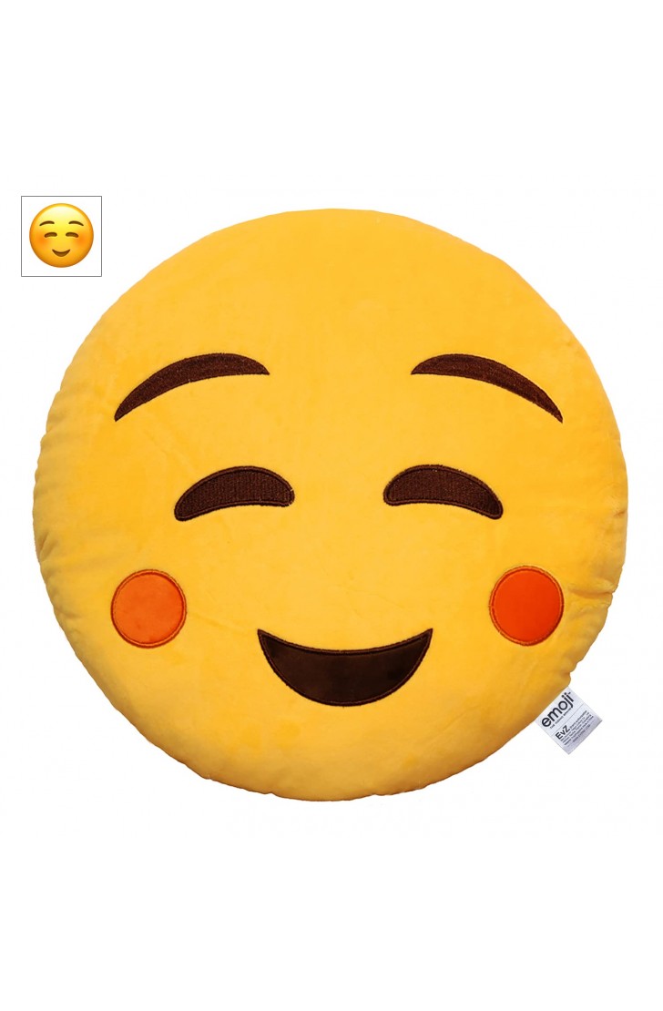 EvZ Official Certified Relaxed Emoji Pillow - 32cm Large Soft Plush Peaceful Smiling Face Emoticon Cushion - Cozy Decorative Stuffed Toy for Sleeping, Spa Decor & Stress Relief (Yellow) EvZ Official Certified Relaxed Emoji Pillow - 32cm Large Soft Plush Peaceful Smiling Face Emoticon Cushion - Cozy Decorative Stuffed Toy for Sleeping, Spa Decor & Stress Relief (Yellow)