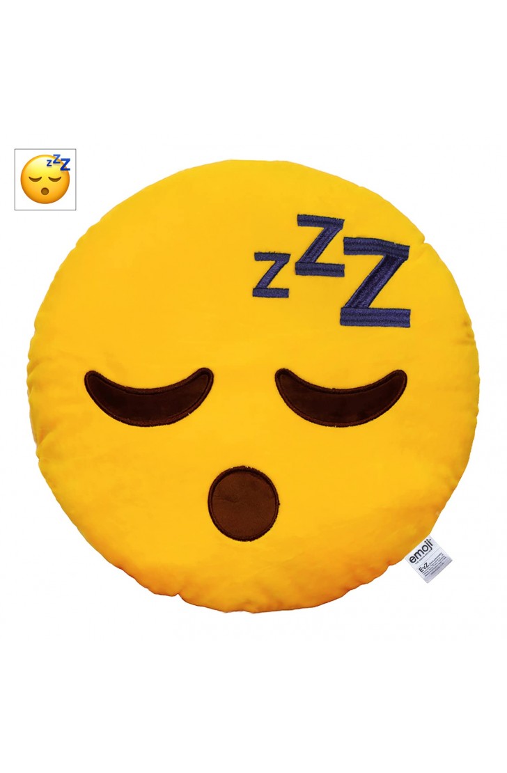 EvZ Official Certified Sleeping Plush Pillow - 32cm Large Soft ZZZ Face Emoticon Cushion - Cute Decorative Stuffed Toy for Bedtime, Office Nap & Stress Relief (Yellow) EvZ Official Certified Sleeping Plush Pillow - 32cm Large Soft ZZZ Face Emoticon Cushion - Cute Decorative Stuffed Toy for Bedtime, Office Nap & Stress Relief (Yellow)