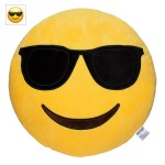 EvZ Official Certified Sunglasses Plush Pillow - 32cm Large Soft Cool Face Emoticon Cushion - Funny Stylish Decorative Stuffed Toy for Gaming Room, Car Decor & Summer Gift (Yellow) EvZ Official Certified Sunglasses Plush Pillow - 32cm Large Soft Cool Face Emoticon Cushion - Funny Stylish Decorative Stuffed Toy for Gaming Room, Car Decor & Summer Gift (Yellow)