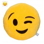 EvZ Official Certified Winking Plush Pillow - 32cm Large Soft Winking Face Emoticon Cushion - Funny Playful Decorative Stuffed Toy for Kids, Bedroom & Cheerful Gift (Yellow) EvZ Official Certified Winking Plush Pillow - 32cm Large Soft Winking Face Emoticon Cushion - Funny Playful Decorative Stuffed Toy for Kids, Bedroom & Cheerful Gift (Yellow)