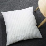 EvZ Premium Stuffer Pillow Insert Sham Square Form Polyester, 16" L X 16" W, Standard White Striped, for 16" Covers EvZ Premium Stuffer Pillow Insert Sham Square Form Polyester, 16" L X 16" W, Standard White Striped, for 16" Covers