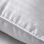 EvZ Set of 2 Overstuffed Pillow Inserts 18x18 - Premium Soft Square Decorative Sham Stuffers - Hypoallergenic Polyester Filling Cushion Forms for Couch, Sofa & Bed - White Striped (18" x 18") EvZ Set of 2 Overstuffed Pillow Inserts 18x18 - Premium Soft Square Decorative Sham Stuffers - Hypoallergenic Polyester Filling Cushion Forms for Couch, Sofa & Bed - White Striped (18" x 18")