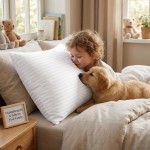 EvZ Set of 2 Overstuffed Pillow Inserts 18x18 - Premium Soft Square Decorative Sham Stuffers - Hypoallergenic Polyester Filling Cushion Forms for Couch, Sofa & Bed - White Striped (18" x 18") EvZ Set of 2 Overstuffed Pillow Inserts 18x18 - Premium Soft Square Decorative Sham Stuffers - Hypoallergenic Polyester Filling Cushion Forms for Couch, Sofa & Bed - White Striped (18" x 18")