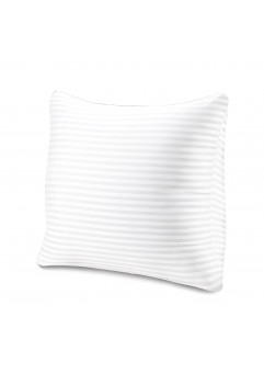 EvZ Premium 20x20 Pillow Insert (Single Pack) - Decorative Square Throw Pillow Form - Soft Polyester Stuffer with Elegant White Striped Shell - Ideal for 20x20 Covers