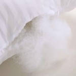 EvZ Homie Premium Stuffer Pillow Insert Sham Rectangular Form Polyester, 20" L X 12" W, Standard White Striped