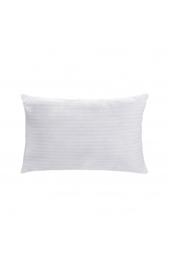 EvZ Homie Premium Stuffer Pillow Insert Sham Rectangular Form Polyester, 20" L X 12" W, Standard White Striped