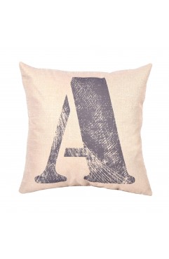 EvZ Graffiti Letter A Throw Pillow Cover, 18x18 Inch Decorative Alphabet Pillowcase, Modern Colorful Paint Pattern Square Cushion Case for Sofa Couch Bedroom Decor, Personalized Gift for Letter A