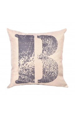 EvZ Graffiti Letter B Throw Pillow Cover, 18x18 Inch Decorative Alphabet Pillowcase, Modern Colorful Paint Pattern Square Cushion Case for Sofa Couch Bedroom Decor, Personalized Gift for Letter B
