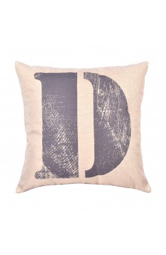 EvZ Graffiti Letter D Throw Pillow Cover, 18x18 Inch Decorative Alphabet Pillowcase, Modern Colorful Paint Pattern Square Cushion Case for Sofa Couch Bedroom Decor, Personalized Gift for Letter D