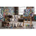 EvZ Graffiti Letter F Throw Pillow Cover, 18x18 Inch Decorative Alphabet Pillowcase, Modern Colorful Paint Pattern Square Cushion Case for Sofa Couch Bedroom Decor, Personalized Gift for Letter F EvZ Graffiti Letter F Throw Pillow Cover, 18x18 Inch Decorative Alphabet Pillowcase, Modern Colorful Paint Pattern Square Cushion Case for Sofa Couch Bedroom Decor, Personalized Gift for Letter F