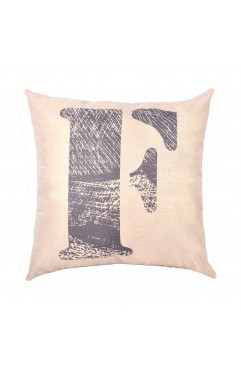 EvZ Graffiti Letter F Throw Pillow Cover, 18x18 Inch Decorative Alphabet Pillowcase, Modern Colorful Paint Pattern Square Cushion Case for Sofa Couch Bedroom Decor, Personalized Gift for Letter F