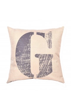 EvZ Graffiti Letter G Throw Pillow Cover, 18x18 Inch Decorative Alphabet Pillowcase, Modern Colorful Paint Pattern Square Cushion Case for Sofa Couch Bedroom Decor, Personalized Gift for Letter G