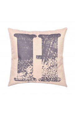 EvZ Graffiti Letter H Throw Pillow Cover, 18x18 Inch Decorative Alphabet Pillowcase, Modern Colorful Paint Pattern Square Cushion Case for Sofa Couch Bedroom Decor, Personalized Gift for Letter H