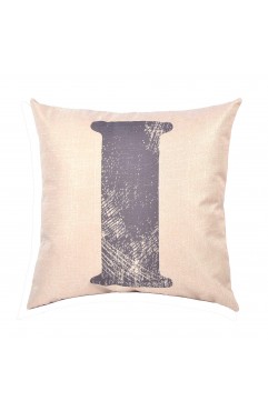 EvZ Graffiti Letter I Throw Pillow Cover, 18x18 Inch Decorative Alphabet Pillowcase, Modern Colorful Paint Pattern Square Cushion Case for Sofa Couch Bedroom Decor, Personalized Gift for Letter I