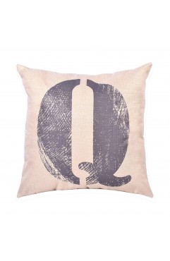 EvZ Graffiti Letter Q Throw Pillow Cover, 18x18 Inch Decorative Alphabet Pillowcase, Modern Colorful Paint Pattern Square Cushion Case for Sofa Couch Bedroom Decor, Personalized Gift for Letter Q