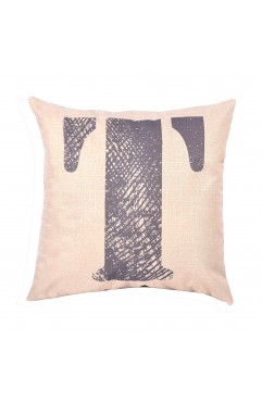 EvZ Graffiti Letter T Throw Pillow Cover, 18x18 Inch Decorative Alphabet Pillowcase, Modern Colorful Paint Pattern Square Cushion Case for Sofa Couch Bedroom Decor, Personalized Gift for Letter T