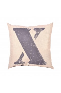 EvZ Graffiti Letter X Throw Pillow Cover, 18x18 Inch Decorative Alphabet Pillowcase, Modern Colorful Paint Pattern Square Cushion Case for Sofa Couch Bedroom Decor, Personalized Gift for Letter X