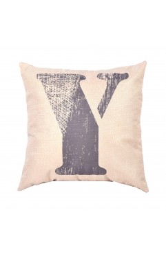 EvZ Graffiti Letter Y Throw Pillow Cover, 18x18 Inch Decorative Alphabet Pillowcase, Modern Colorful Paint Pattern Square Cushion Case for Sofa Couch Bedroom Decor, Personalized Gift for Letter Y