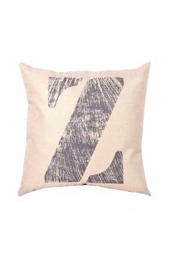 EvZ Graffiti Letter Z Throw Pillow Cover, 18x18 Inch Decorative Alphabet Pillowcase, Modern Colorful Paint Pattern Square Cushion Case for Sofa Couch Bedroom Decor, Personalized Gift for Letter Z