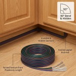 EvZ 22 AWG 4 Pin RGB Extension Cable Wire, 1936ft (590M) Continuous Length, 99.9% Tinned Copper Stranded Flat Ribbon Wire for 5050 3528 RGB LED Strips Lighting, High Conductivity, No Voltage Drop