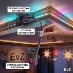 EvZ 22 AWG 5-Pin RGBW LED Extension Cable (66ft/20m) - 5 Conductor 22 Gauge Parallel Hookup Wire for 5050 3528 RGB+White LED Strips, 12V/24V DC Ribbon Lights, Flexible tinned Copper (B-G-R-B-W) EvZ 22 AWG 5-Pin RGBW LED Extension Cable (66ft/20m) - 5 Conductor 22 Gauge Parallel Hookup Wire for 5050 3528 RGB+White LED Strips, 12V/24V DC Ribbon Lights, Flexible tinned Copper (B-G-R-B-W)
