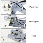 EvZ Tools 2-in-1 Eyelet Hole Punch & Press Plier Metal Home DIY Hand Held Made, with 100pcs Eyelet Grommets EvZ Tools 2-in-1 Eyelet Hole Punch & Press Plier Metal Home DIY Hand Held Made, with 100pcs Eyelet Grommets
