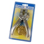 EvZ Tools 2-in-1 Eyelet Hole Punch & Press Plier Metal Home DIY Hand Held Made, with 100pcs Eyelet Grommets EvZ Tools 2-in-1 Eyelet Hole Punch & Press Plier Metal Home DIY Hand Held Made, with 100pcs Eyelet Grommets