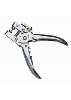 EvZ Tools 2-in-1 Eyelet Hole Punch & Press Plier Metal Home DIY Hand Held Made, with 100pcs Eyelet Grommets