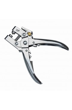 EvZ Tools 2-in-1 Eyelet Hole Punch & Press Plier Metal Home DIY Hand Held Made, with 100pcs Eyelet Grommets
