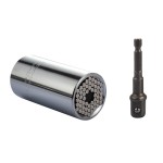 Universal Socket, EvZ Professional 11-32mm Multi-Function Ratchet Wrench Grip Power Drill Adapter Tools DIY Gift for Men Him Husband Dad Father Handyman Women Universal Socket, EvZ Professional 11-32mm Multi-Function Ratchet Wrench Grip Power Drill Adapter Tools DIY Gift for Men Him Husband Dad Father Handyman Women