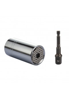 Universal Socket, EvZ Professional 11-32mm Multi-Function Ratchet Wrench Grip Power Drill Adapter Tools DIY Gift for Men Him Husband Dad Father Handyman Women