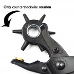EvZ Leather Belt Hole Punch Plier 6 Size Head revolves for DIY Hand Made EvZ Leather Belt Hole Punch Plier 6 Size Head revolves for DIY Hand Made