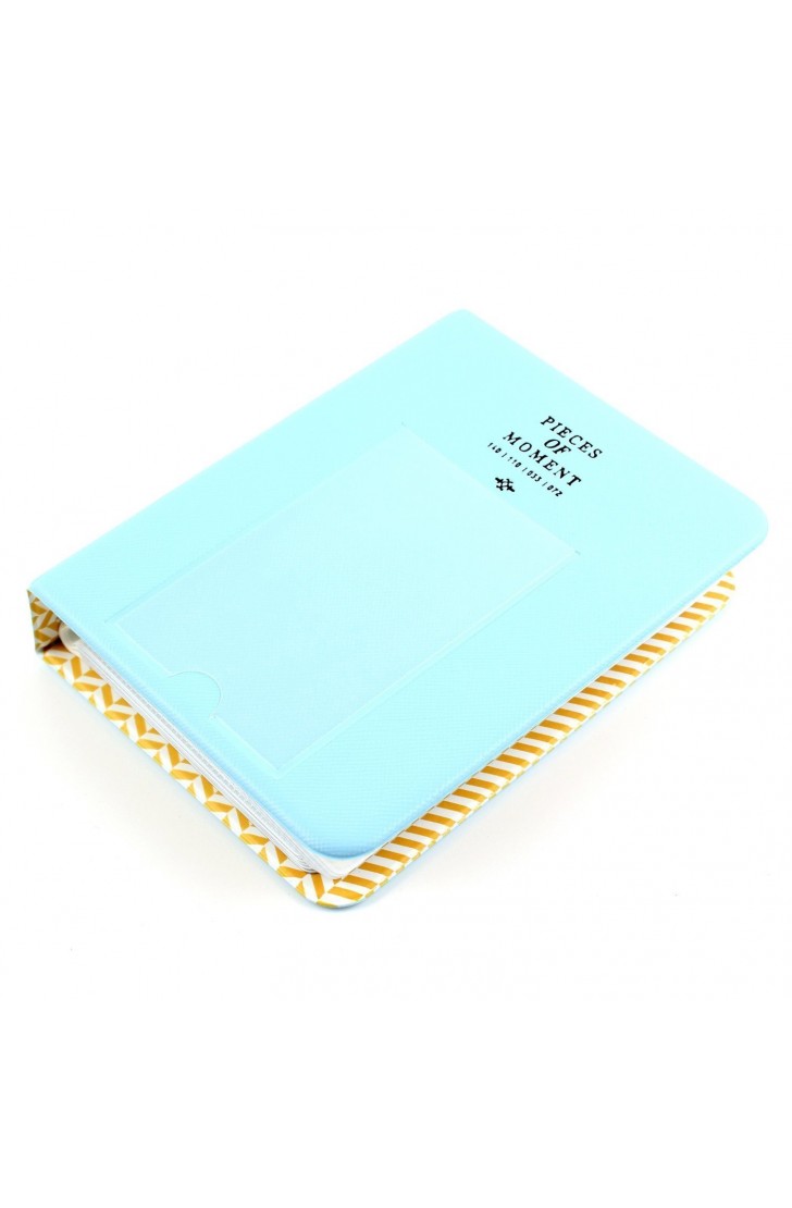 EvZ 64 Pockets Photo Album for Mini Fuji Instax Polaroid & Name Card Blue EvZ 64 Pockets Photo Album for Mini Fuji Instax Polaroid & Name Card Blue