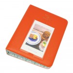 EvZ 64 Pockets Photo Album for Mini Fuji Instax Polaroid & Name Card Orange EvZ 64 Pockets Photo Album for Mini Fuji Instax Polaroid & Name Card Orange