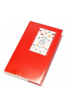84 Pockets Photo Album for Mini Fuji Instax Polaroid & Name Card Red