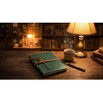 EvZ Leather Writing Journal Notebook - 7" Retro Vintage Key Bound Diary, 320 Pages Unlined Kraft Paper Antique Sketchbook, Dark Green Handmade Travel Journal for Men & Women, Writing Notepad Guest Book EvZ Leather Writing Journal Notebook - 7" Retro Vintage Key Bound Diary, 320 Pages Unlined Kraft Paper Antique Sketchbook, Dark Green Handmade Travel Journal for Men & Women, Writing Notepad Guest Book