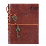 EvZ Leather Writing Journal Notebook - 7" Retro Vintage Key Bound Diary, 320 Pages Unlined Kraft Paper Sketchbook, Dark Coffee Classic Travel Journal for Men & Women, Antique Poetry Book & Art Notepad EvZ Leather Writing Journal Notebook - 7" Retro Vintage Key Bound Diary, 320 Pages Unlined Kraft Paper Sketchbook, Dark Coffee Classic Travel Journal for Men & Women, Antique Poetry Book & Art Notepad