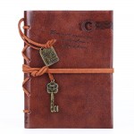 EvZ Classic Vintage Leather Writing Journal Notebook - Unique Key Bound Retro Diary, Blank Kraft Pages, Perfect Travel Sketchbook & Guest Book - Dark Coffee, 5.6" x 4.2", 160 Sheets / 320 Pages - Detailed Bronze Key Charm, Cord Tie Closure EvZ Classic Vintage Leather Writing Journal Notebook - Unique Key Bound Retro Diary, Blank Kraft Pages, Perfect Travel Sketchbook & Guest Book - Dark Coffee, 5.6" x 4.2", 160 Sheets / 320 Pages - Detailed Bronze Key Charm, Cord Tie Closure