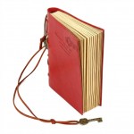 EvZ Classic Vintage Leather Writing Journal Notebook - Vibrant Red Retro Diary with Antique Key, Blank Kraft Pages, Perfect Travel Sketchbook & Holiday Gift - 5.6" x 4.2", 160 Sheets / 320 Pages, Unique Key Bound Cord Closure EvZ Classic Vintage Leather Writing Journal Notebook - Vibrant Red Retro Diary with Antique Key, Blank Kraft Pages, Perfect Travel Sketchbook & Holiday Gift - 5.6" x 4.2", 160 Sheets / 320 Pages, Unique Key Bound Cord Closure