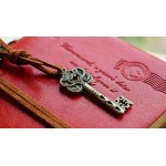 EvZ Classic Vintage Leather Writing Journal Notebook - Vibrant Red Retro Diary with Antique Key, Blank Kraft Pages, Perfect Travel Sketchbook & Holiday Gift - 5.6" x 4.2", 160 Sheets / 320 Pages, Unique Key Bound Cord Closure EvZ Classic Vintage Leather Writing Journal Notebook - Vibrant Red Retro Diary with Antique Key, Blank Kraft Pages, Perfect Travel Sketchbook & Holiday Gift - 5.6" x 4.2", 160 Sheets / 320 Pages, Unique Key Bound Cord Closure