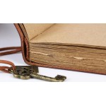 EvZ Classic Vintage Leather Writing Journal Notebook - Vibrant Red Retro Diary with Antique Key, Blank Kraft Pages, Perfect Travel Sketchbook & Holiday Gift - 5.6" x 4.2", 160 Sheets / 320 Pages, Unique Key Bound Cord Closure EvZ Classic Vintage Leather Writing Journal Notebook - Vibrant Red Retro Diary with Antique Key, Blank Kraft Pages, Perfect Travel Sketchbook & Holiday Gift - 5.6" x 4.2", 160 Sheets / 320 Pages, Unique Key Bound Cord Closure