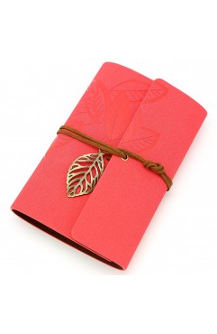 EvZ Vintage Rose PU Leather Cover Loose Leaf Blank Notebook Journal Diary Gift