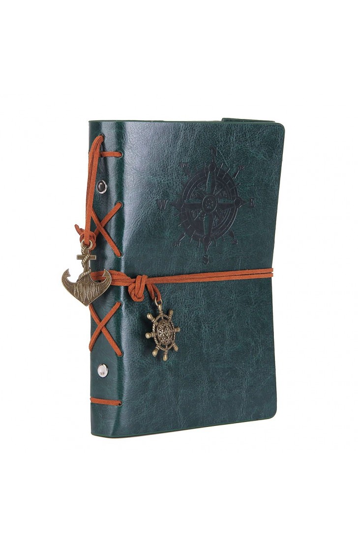EvZ 7-Inch Refillable A6 Binder Notebook - Premium Vegan Leather Personal Planner, Eco-Friendly Journal with 6-Ring Loose-Leaf System for Writing, Business, and Creative Sketches, Retro Green EvZ 7-Inch Refillable A6 Binder Notebook - Premium Vegan Leather Personal Planner, Eco-Friendly Journal with 6-Ring Loose-Leaf System for Writing, Business, and Creative Sketches, Retro Green