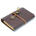 EvZ 60 Pack Leather Writing Journal Notebook, 7 Inches Vintage Nautical Spiral Blank String Diary Notepad Sketchbook Travel to Write in, Unlined Paper, Retro Pendants, Classic Embossed, Coffee EvZ 60 Pack Leather Writing Journal Notebook, 7 Inches Vintage Nautical Spiral Blank String Diary Notepad Sketchbook Travel to Write in, Unlined Paper, Retro Pendants, Classic Embossed, Coffee