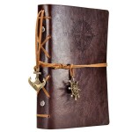 EvZ 60 Pack Leather Writing Journal Notebook, 7 Inches Vintage Nautical Spiral Blank String Diary Notepad Sketchbook Travel to Write in, Unlined Paper, Retro Pendants, Classic Embossed, Coffee EvZ 60 Pack Leather Writing Journal Notebook, 7 Inches Vintage Nautical Spiral Blank String Diary Notepad Sketchbook Travel to Write in, Unlined Paper, Retro Pendants, Classic Embossed, Coffee
