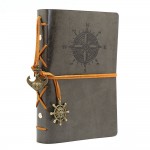 EvZ 7-Inch Refillable A6 Binder Notebook - Premium Vegan Leather Personal Planner, Eco-Friendly Journal with 6-Ring Loose-Leaf System for Writing, Business, and Creative Sketches, Grey EvZ 7-Inch Refillable A6 Binder Notebook - Premium Vegan Leather Personal Planner, Eco-Friendly Journal with 6-Ring Loose-Leaf System for Writing, Business, and Creative Sketches, Grey