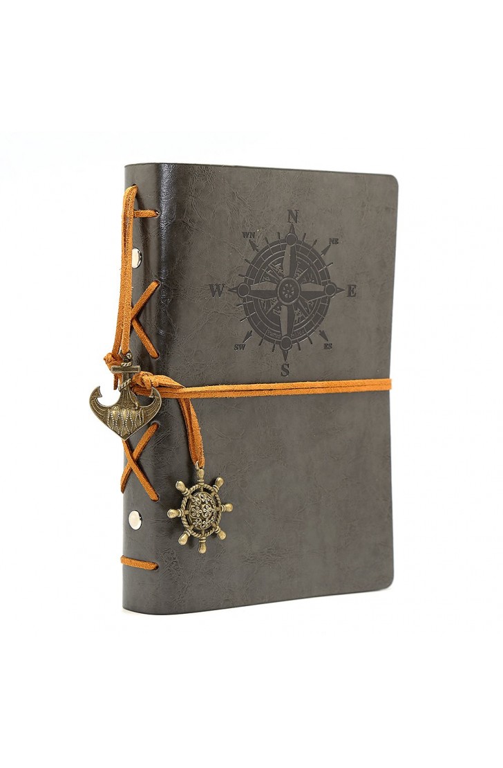 EvZ 7-Inch Refillable A6 Binder Notebook - Premium Vegan Leather Personal Planner, Eco-Friendly Journal with 6-Ring Loose-Leaf System for Writing, Business, and Creative Sketches, Grey EvZ 7-Inch Refillable A6 Binder Notebook - Premium Vegan Leather Personal Planner, Eco-Friendly Journal with 6-Ring Loose-Leaf System for Writing, Business, and Creative Sketches, Grey