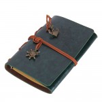 EvZ Retro Green Leather Journal - 5" Refillable Vintage Nautical Notebook with Anchor & Rudder Pendants - Small Spiral Blank Sketchbook for Travel, Nature Writing & Art - Classic Embossed Diary, Forest Green EvZ Retro Green Leather Journal - 5" Refillable Vintage Nautical Notebook with Anchor & Rudder Pendants - Small Spiral Blank Sketchbook for Travel, Nature Writing & Art - Classic Embossed Diary, Forest Green