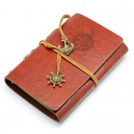 EvZ Retro Red Brown Leather Journal - 5" Refillable Vintage Nautical Notebook with Anchor & Rudder Pendants - Small Spiral Blank Sketchbook for Travel, Poetry & Diary - Classic Embossed Art Journal, Red Brown EvZ Retro Red Brown Leather Journal - 5" Refillable Vintage Nautical Notebook with Anchor & Rudder Pendants - Small Spiral Blank Sketchbook for Travel, Poetry & Diary - Classic Embossed Art Journal, Red Brown